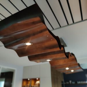 Atelier Manouk Streur | Golvende lamp Aluminium Staal Wals Atelier Werkplaats Verlichting Lamp Lichtobject