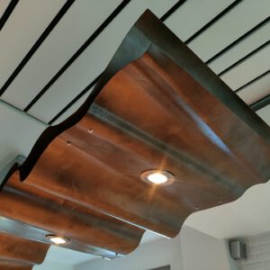 Atelier Manouk Streur | Golvende lamp Aluminium Staal Wals Atelier Werkplaats Verlichting Lamp Lichtobject Kunst Design Lamp Spotjes Aluminium