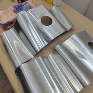 Atelier Manouk Streur | Golvende lamp Aluminium Staal Wals Atelier Werkplaats Verlichting Lamp Lichtobject Kunst Design Lamp Spotjes Aluminium Wals HBM